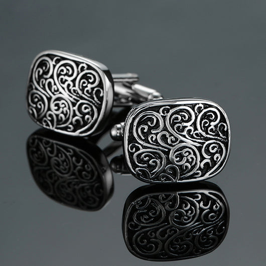 Gemelos Vintage con Patrón Esmaltado - Colección Cube Artesanal - Image 20
