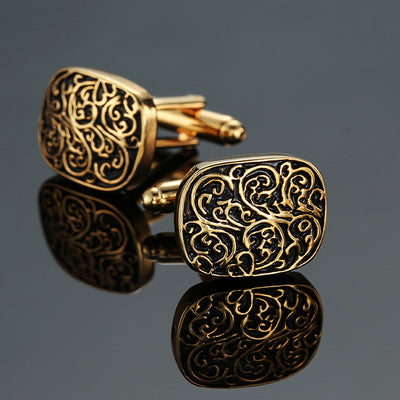Gemelos Vintage con Patrón Esmaltado - Colección Cube Artesanal - Image 21
