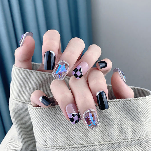 Uñas Postizas Diseño Tulipán Pintadas a Mano - Image 47