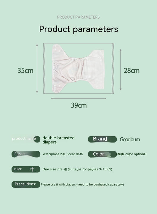 Pañal de Tela Impermeable Reutilizable para Bebé - Image 38