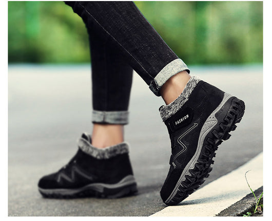Zapatos de Algodón para Mujer con Forro de Terciopelo Cálido para la Nieve - Image 36