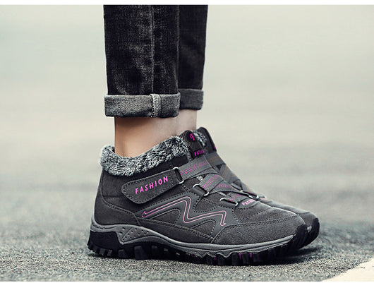 Zapatos de Algodón para Mujer con Forro de Terciopelo Cálido para la Nieve - Image 39