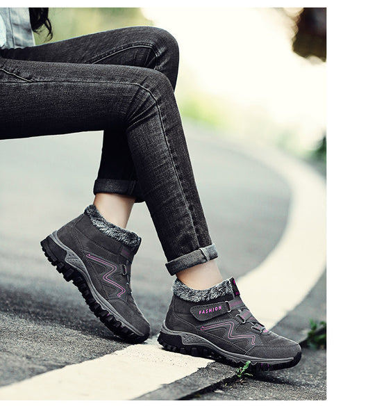 Zapatos de Algodón para Mujer con Forro de Terciopelo Cálido para la Nieve - Image 40