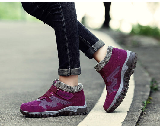 Zapatos de Algodón para Mujer con Forro de Terciopelo Cálido para la Nieve - Image 44