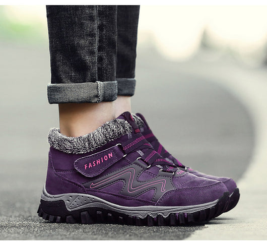 Zapatos de Algodón para Mujer con Forro de Terciopelo Cálido para la Nieve - Image 47