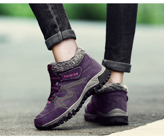 Zapatos de Algodón para Mujer con Forro de Terciopelo Cálido para la Nieve - Image 48