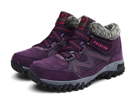 Zapatos de Algodón para Mujer con Forro de Terciopelo Cálido para la Nieve - Image 51