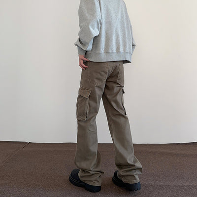 Pantalones de Trabajo Retro Estilo Americano con Bolsillos Grandes para Hombre y Mujer - Image 10