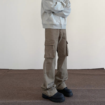 Pantalones de Trabajo Retro Estilo Americano con Bolsillos Grandes para Hombre y Mujer - Image 11