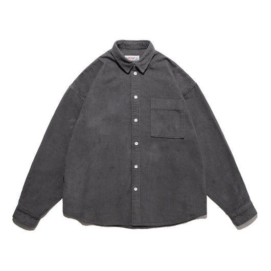 Camisa Suelta de Pana Lisa para Hombre - Estilo Casual Versátil - Image 13