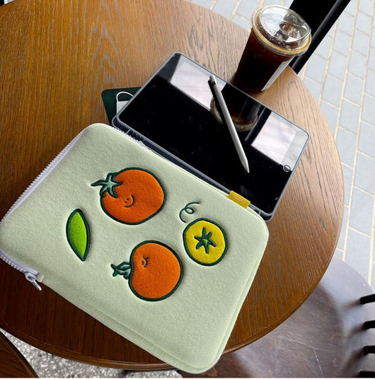 Funda de Tablet con Diseño Bordado de Tomate y Libreta Integrada - Image 21