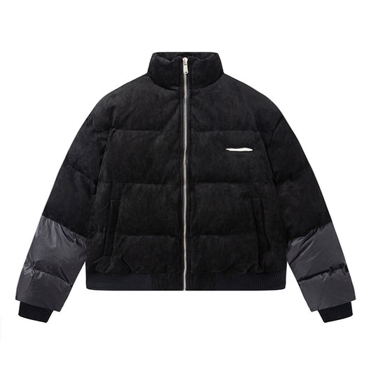 Chaqueta de Algodón Cálido con Costuras de Gamuza Unisex - Image 8