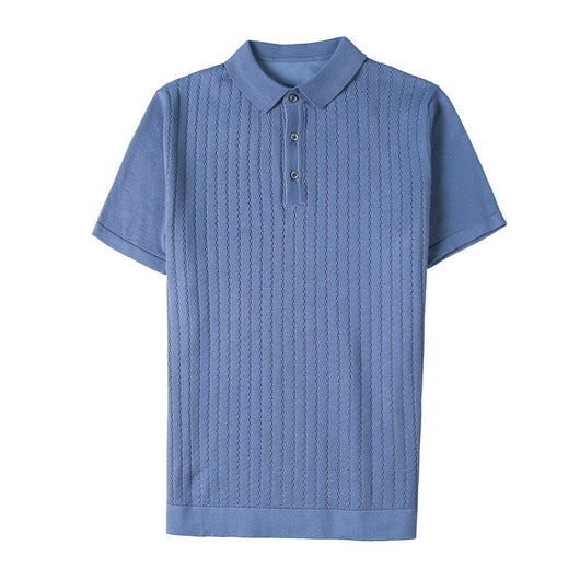 Playera Hueca de Manga Corta con Rayas Oscuras - Image 12