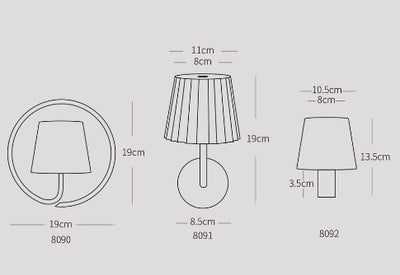 Lámpara de Pared LED Aluminio con Carga por Toque - Image 9