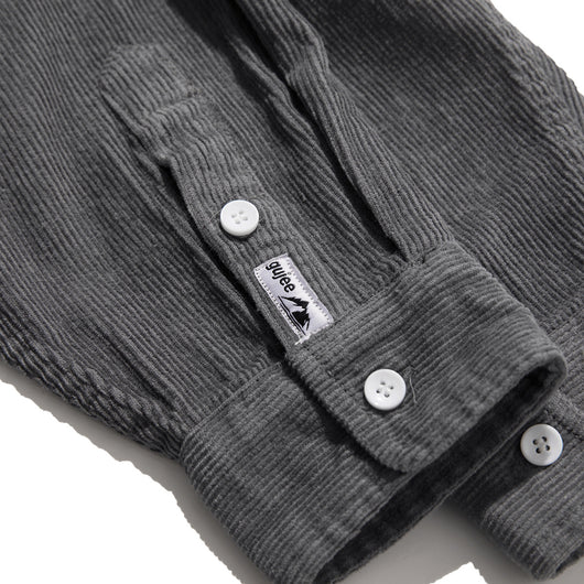 Camisa Suelta de Pana Lisa para Hombre - Estilo Casual Versátil - Image 17