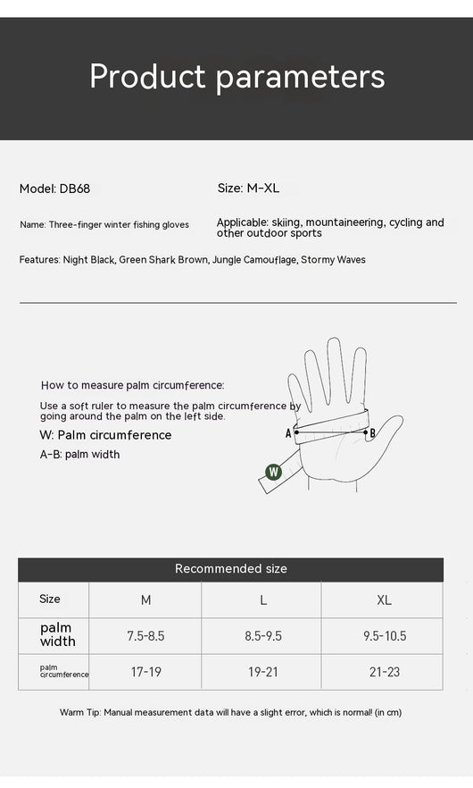 Guantes de Pesca Profesionales Invierno Dedos Expuestos Pantalla Táctil - Image 6