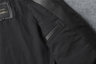 Chaqueta de Cuero para Motociclista Ajuste Slim Primera Capa - Image 29
