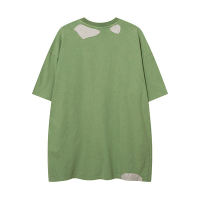 Camiseta Estilo Urbano con Letras Rasgada y Detalles Distressed - Image 19