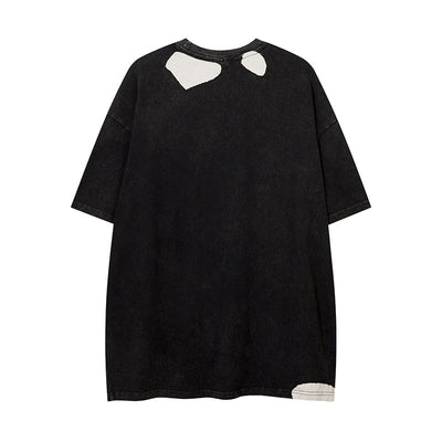 Camiseta Estilo Urbano con Letras Rasgada y Detalles Distressed - Image 20