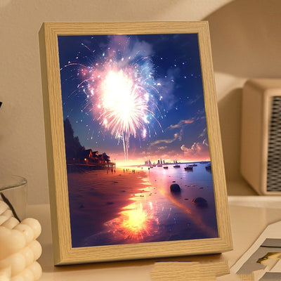 Lámpara Nocturna Pareja con Luz Sanadora y Pintura de Fuegos Artificiales - Image 22