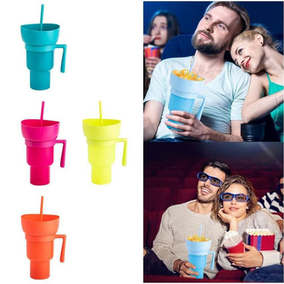 Vaso con Popote y Asa para Snacks - Gadget de Cocina Multifuncional - Image 22