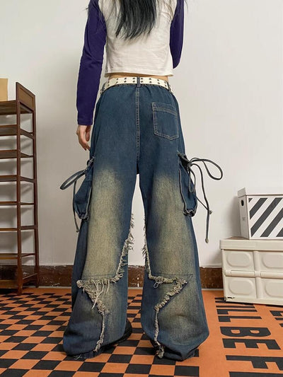 Jeans Desgastados Estilo American High Street - Diseño Urbano - Image 17