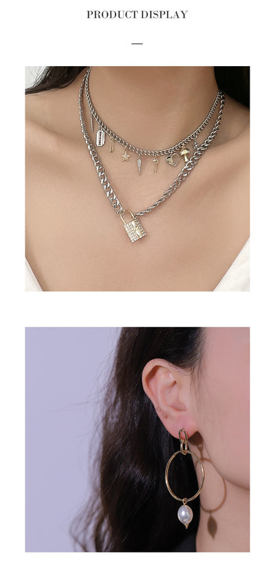 Collar Colgante Punk de Aleación de Cobre - Diseño Elemento Exquisito - Image 11