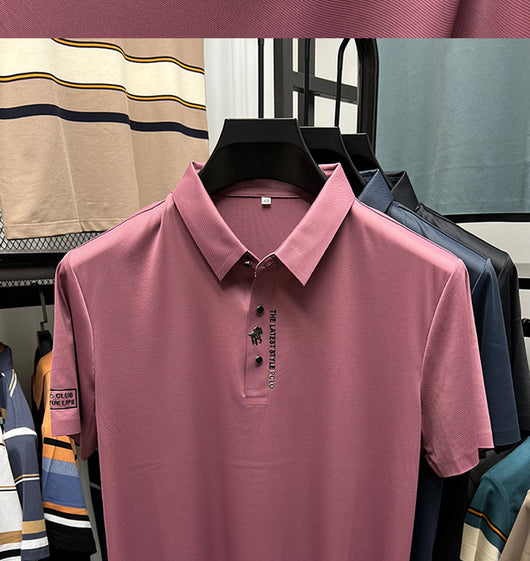 Polo Ejecutivo Seamless Ice Silk Cuello Solapa Manga Corta - Image 31