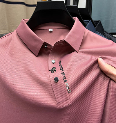 Polo Ejecutivo Seamless Ice Silk Cuello Solapa Manga Corta - Image 34
