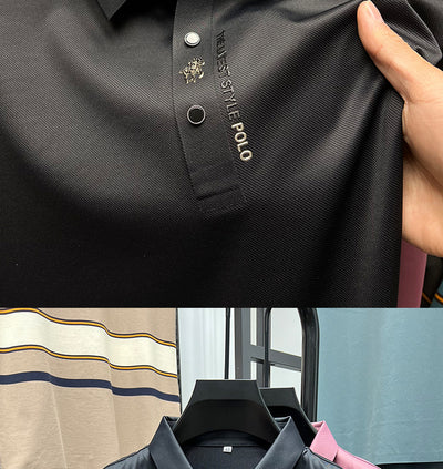 Polo Ejecutivo Seamless Ice Silk Cuello Solapa Manga Corta - Image 35