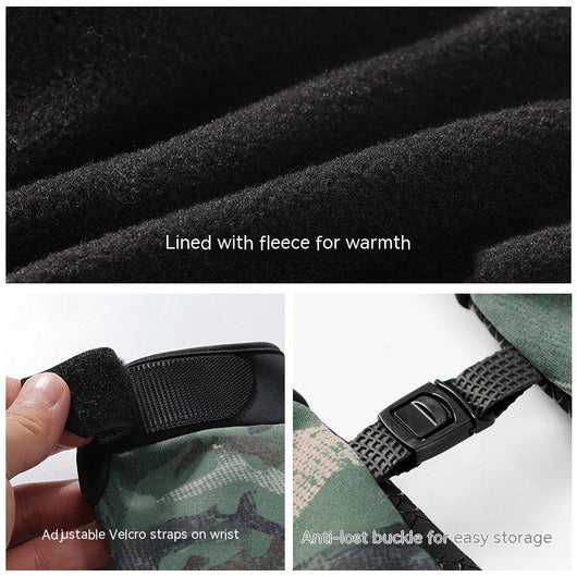 Guantes de Pesca Profesionales Invierno Dedos Expuestos Pantalla Táctil - Image 16