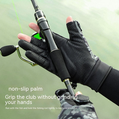 Guantes de Pesca Profesionales Invierno Dedos Expuestos Pantalla Táctil - Image 17