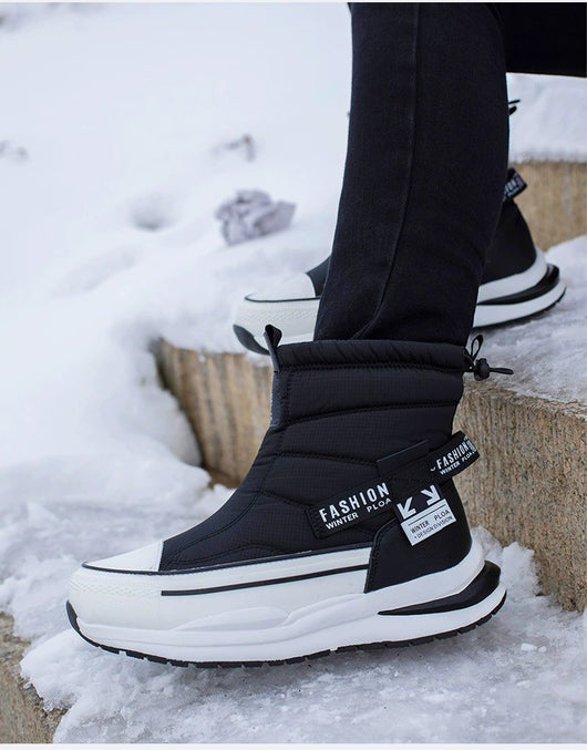 Zapatos Casuales para Hombre de Algodón Impermeables con Forro de Lana Invernal - Image 39