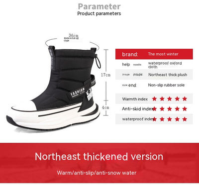 Zapatos Casuales para Hombre de Algodón Impermeables con Forro de Lana Invernal - Image 42