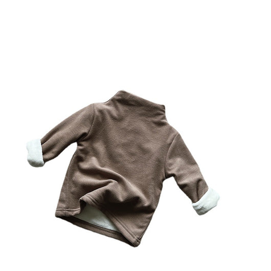 Polera Cuello Alto Acolchada en Terciopelo para Niños - Abrigador Versátil - Image 16