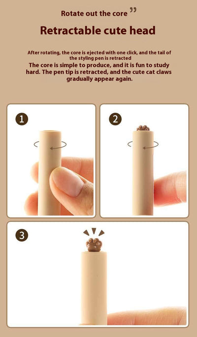 Bolígrafo Gel Rotativo de Secado Rápido Pata de Gato - Image 14