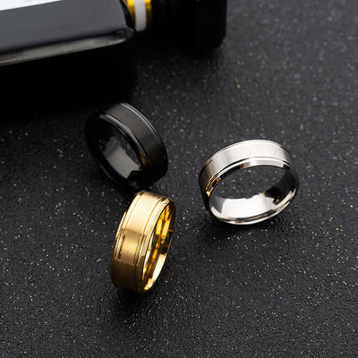 Anillos de Boda para Hombre 8MM en Plata, Oro y Negro - Image 14