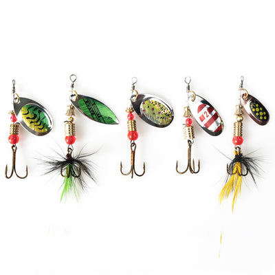 Set de 10 Señuelos con Lentejuelas Giratorias para Pesca - Image 8