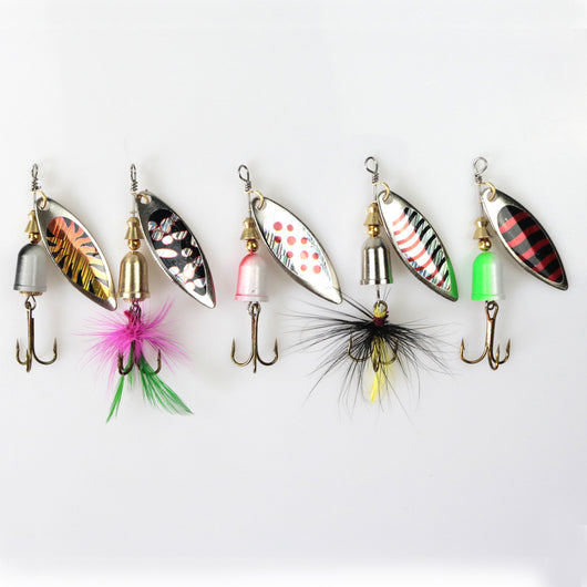 Set de 10 Señuelos con Lentejuelas Giratorias para Pesca - Image 9