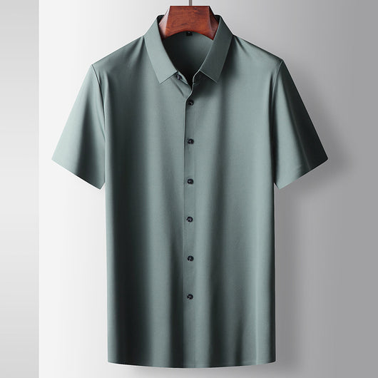 Camiseta Hombre Verano Micro Elástica Sin Costuras Manga Corta - Image 12