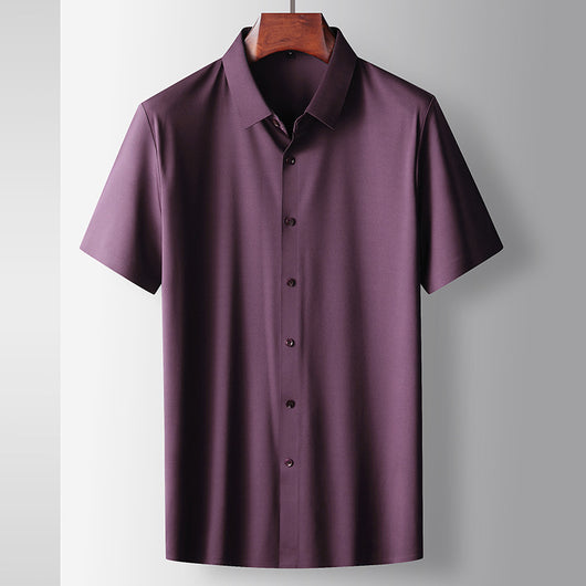 Camiseta Hombre Verano Micro Elástica Sin Costuras Manga Corta - Image 15
