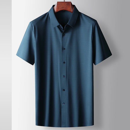 Camiseta Hombre Verano Micro Elástica Sin Costuras Manga Corta - Image 19