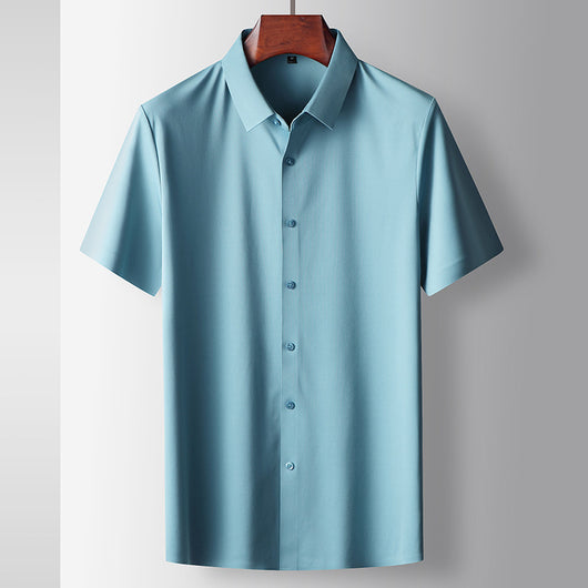 Camiseta Hombre Verano Micro Elástica Sin Costuras Manga Corta - Image 20