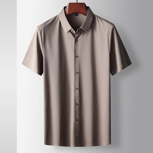 Camiseta Hombre Verano Micro Elástica Sin Costuras Manga Corta - Image 21