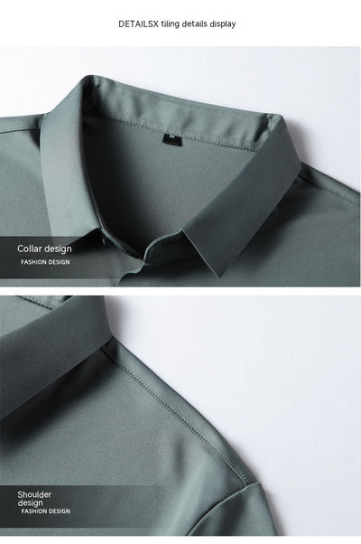 Camiseta Hombre Verano Micro Elástica Sin Costuras Manga Corta - Image 22