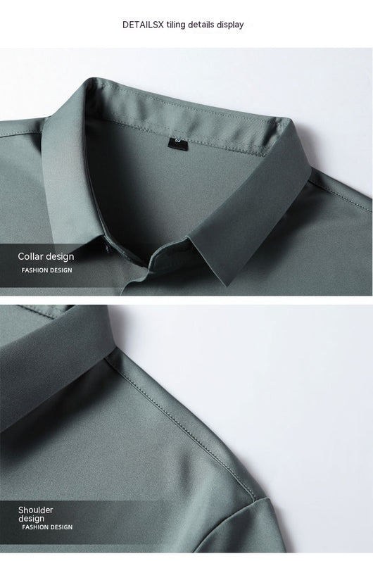 Camiseta Hombre Verano Micro Elástica Sin Costuras Manga Corta - Image 22