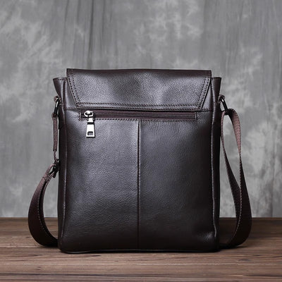 Mochila Ejecutiva de Cuero Genuino con Bolsa Crossbody Vertical de Alta Capacidad - Image 15