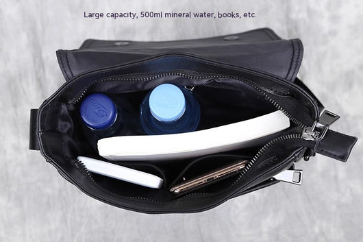 Mochila Ejecutiva de Cuero Genuino con Bolsa Crossbody Vertical de Alta Capacidad - Image 43