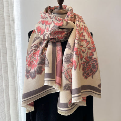 Bufanda Étnica de Cachemira Artificial Vintage para Mujer - Cálida y Elegante - Image 15