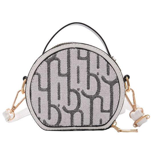 Bolso Redondo Pequeño con Letras - Image 8
